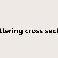 scattering cross section是什么意思