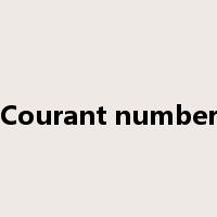Courant number是什么意思