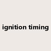 ignition timing是什么意思