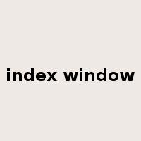 index window是什么意思