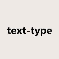 text-type是什么意思