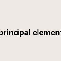principal element是什么意思