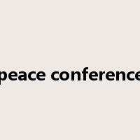 peace conference是什么意思