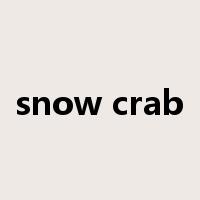 snow crab是什么意思