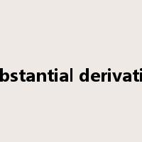 substantial derivative是什么意思