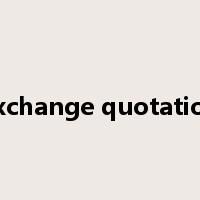 exchange quotation是什么意思