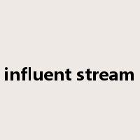 influent stream是什么意思