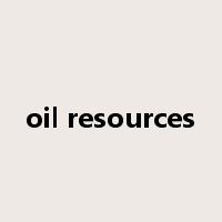 oil resources是什么意思