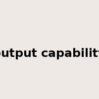 output capability是什么意思