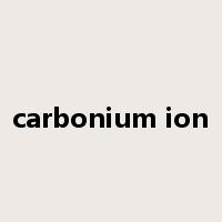 carbonium ion是什么意思