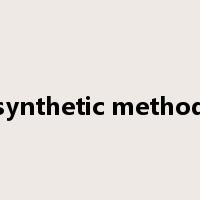 synthetic method是什么意思