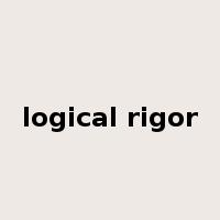 logical rigor是什么意思