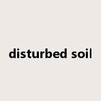 disturbed soil是什么意思
