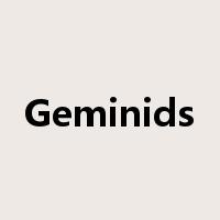 Geminids是什么意思