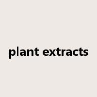 plant extracts是什么意思
