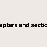 chapters and sections是什么意思