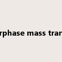 interphase mass transfer是什么意思