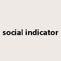 social indicator是什么意思