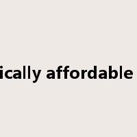 economically affordable housing是什么意思