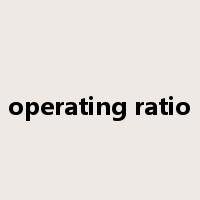 operating ratio是什么意思