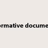normative document是什么意思