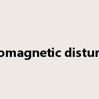 electromagnetic disturbance是什么意思