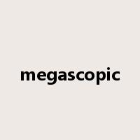 megascopic是什么意思
