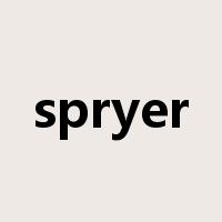 spryer是什么意思