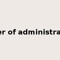 letter of administration是什么意思