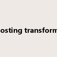 boosting transformer是什么意思