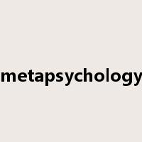 metapsychology是什么意思