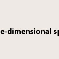 three-dimensional space是什么意思