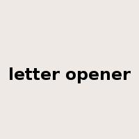 letter opener是什么意思