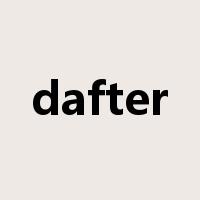 dafter是什么意思