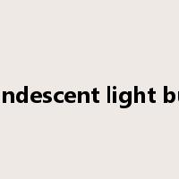 incandescent light bulbs是什么意思