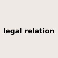 legal relation是什么意思