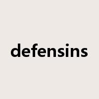 defensins是什么意思