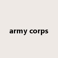 army corps是什么意思
