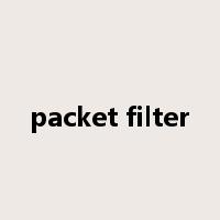 packet filter是什么意思