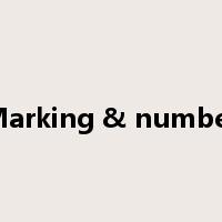 Marking & number是什么意思