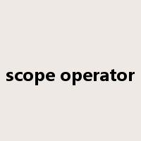 scope operator是什么意思