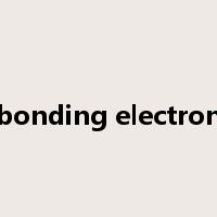 bonding electron是什么意思