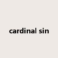 cardinal sin是什么意思