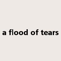 a flood of tears是什么意思