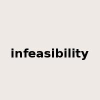 infeasibility是什么意思