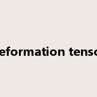 deformation tensor是什么意思
