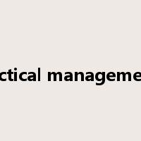 tactical management是什么意思
