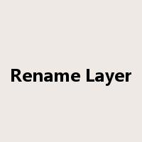 Rename Layer是什么意思