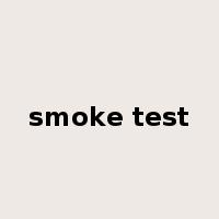 smoke test是什么意思
