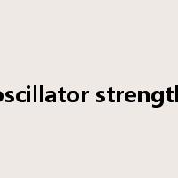 oscillator strength是什么意思